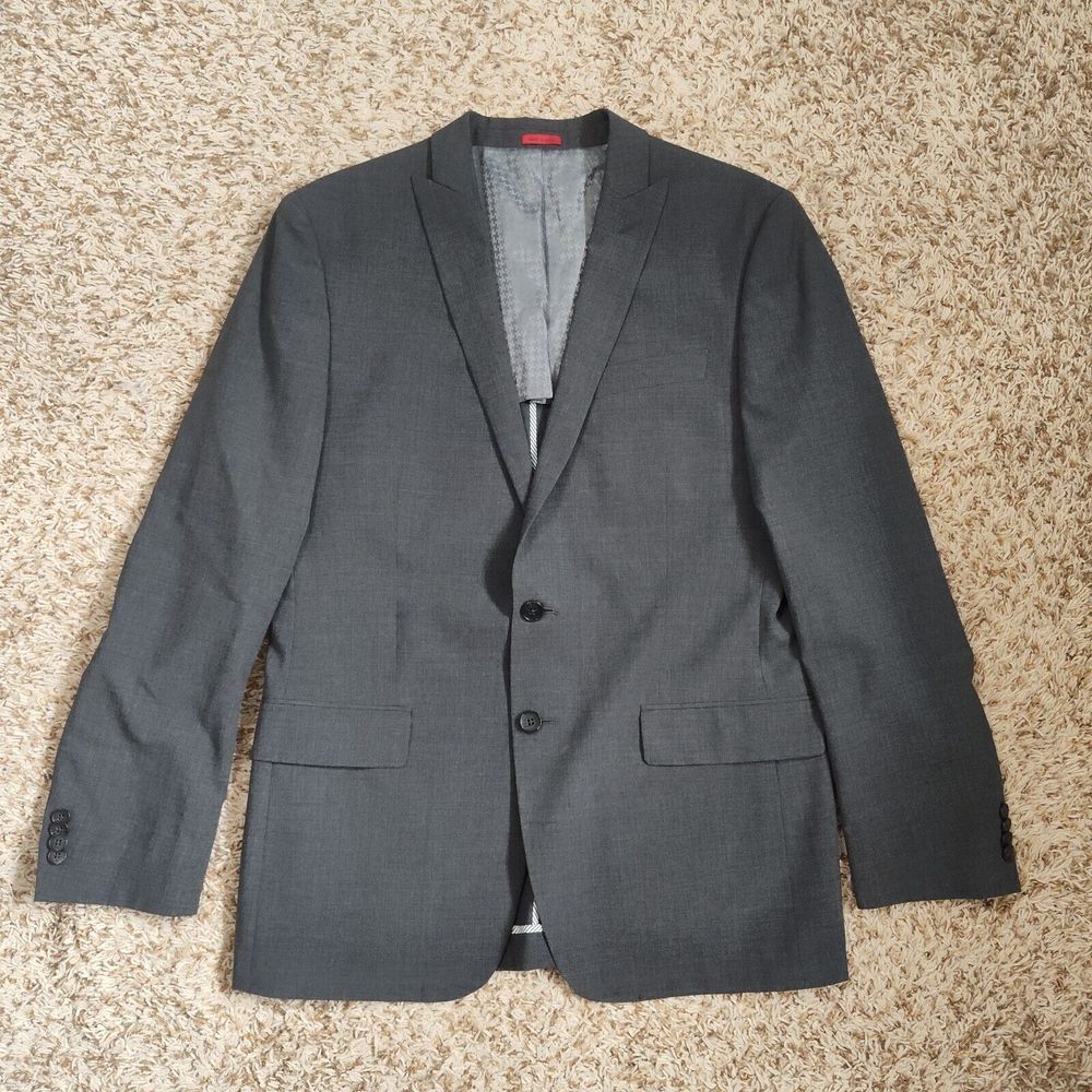 John Varvatos Men Size 40 L Gray‎ Blazer